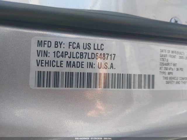Jeep Cherokee Latitude Fwd 2020 1C4PJLCB7LD648717 Image 9
