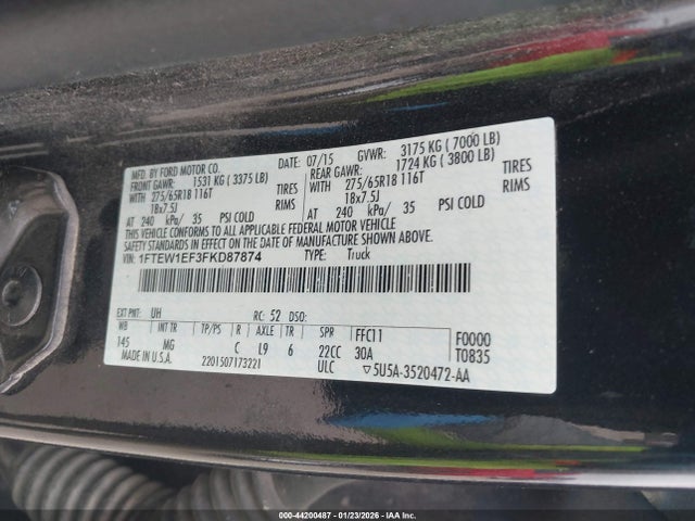 2015 FORD F-150 1FTEW1EF3FKD87874 Photo 8