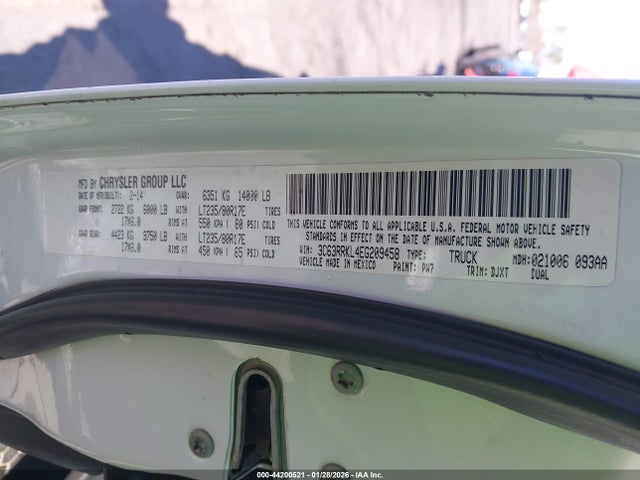44200521 :رقم المزاد ، 3C63RRKL4EG209458 vin ، 2014 Ram 3500 Longhorn مزاد بيع