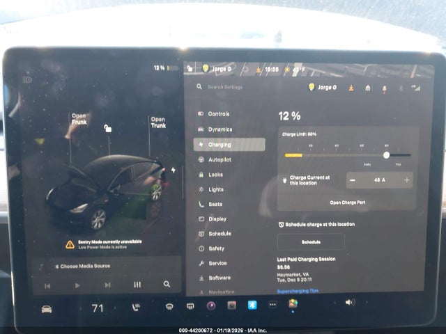 Aukcja sprzedaży 2023 Tesla Model Y Awd/long Range Dual Motor All-wheel Drive, vin: 7SAYGDEE5PF859190, numer aukcji: 44200672