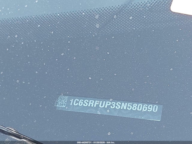 44200731 :رقم المزاد ، 1C6SRFUP3SN580690 vin ، 2025 Ram 1500 Rho  4x4 5'7 Box مزاد بيع