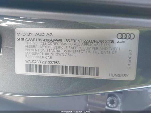 2016 AUDI A3 WAUC7GFF2G1007983 Photo 8