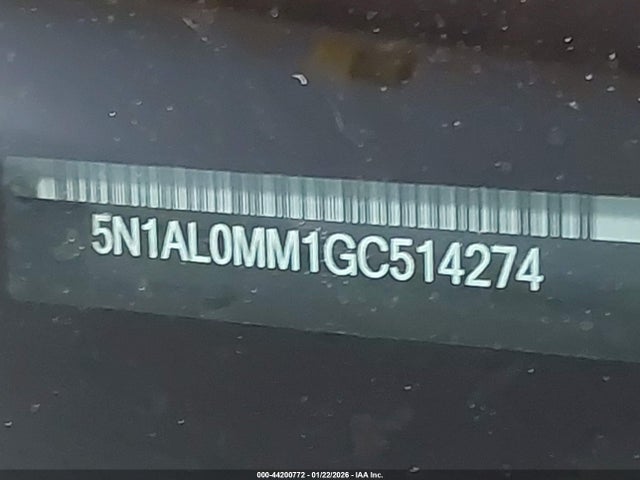 5N1AL0MM1GC514274 Infiniti QX60