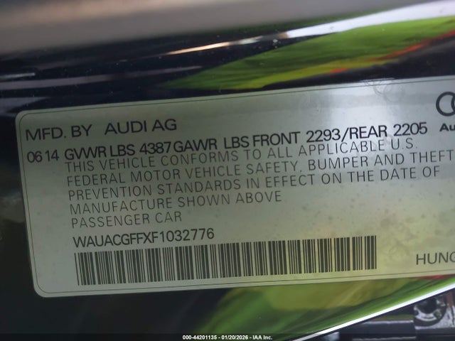 2015 AUDI A3 WAUACGFFXF1032776 Photo 8