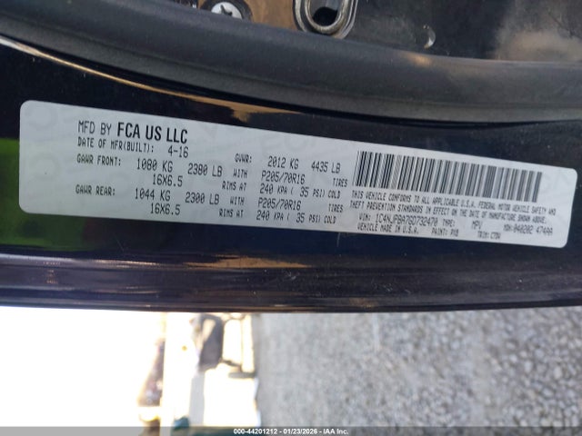 Jeep Patriot Sport 2016 1C4NJPBA7GD732470 Image 9