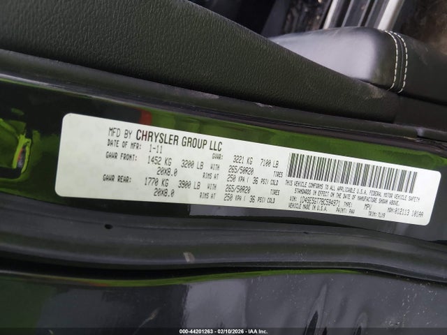 44201263 :رقم المزاد ، 1D4SE5GT7BC594971 vin ، 2011 Dodge Durango Citadel مزاد بيع