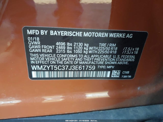 2018 MINI COUNTRYMAN WMZYT5C37J3E61759 Photo 8