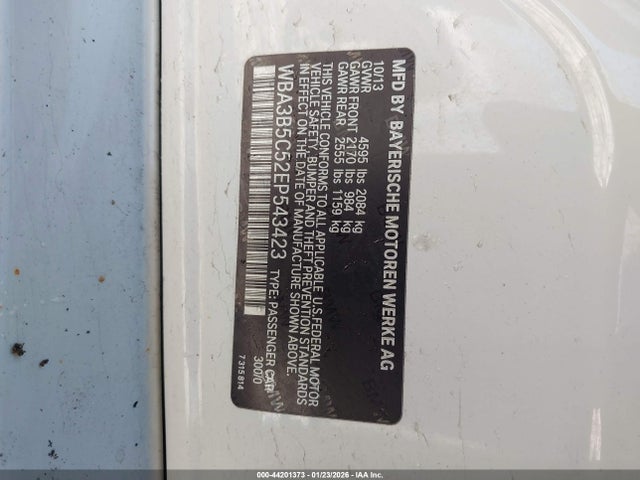 BMW 328i Xdrive 2014 WBA3B5C52EP543423 Image 9