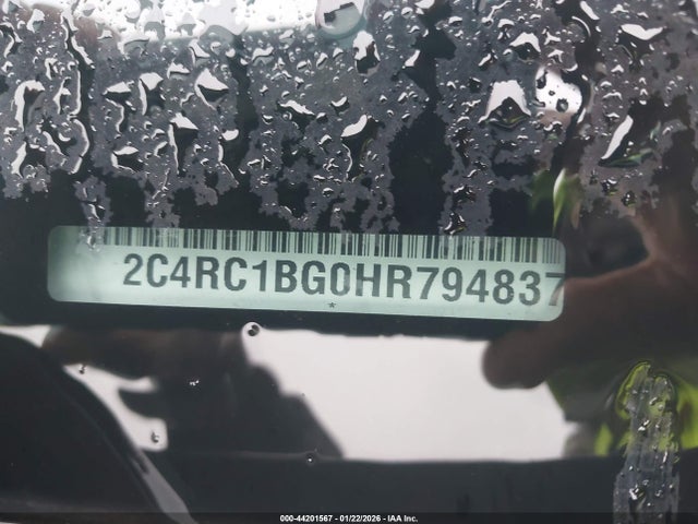 Продаж на аукціоні авто 2017 Chrysler Pacifica Touring-l, vin: 2C4RC1BG0HR794837, номер лоту: 44201567
