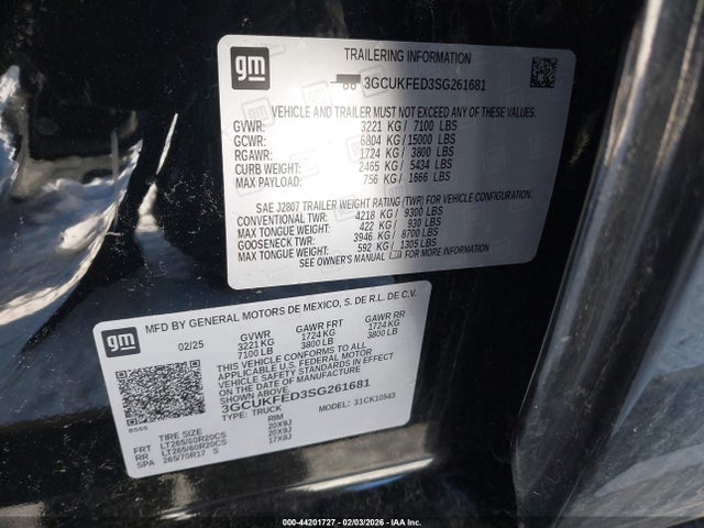 2025 CHEVROLET SILVERADO 1500 3GCUKFED3SG261681 Photo 8