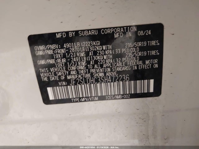 Subaru Forester Sport 2025 JF2SLDHC3SH472236 Image 9