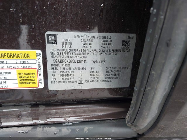 5GAKRCKD8GJ138441 Buick Enclave Premium