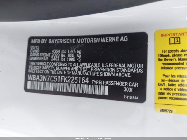 WBA3N7C51FK225164 BMW 428i