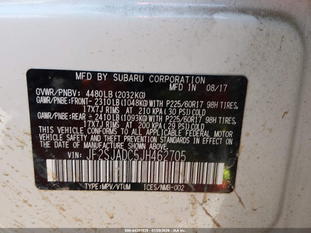 Subaru Forester 2.5i Premium 2018 JF2SJADC5JH462705 Image 9