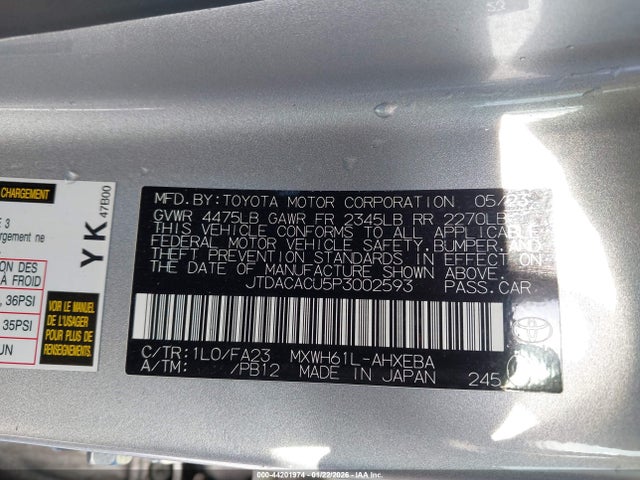 2023 TOYOTA PRIUS PRIME JTDACACU5P3002593 Photo 8