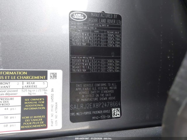 SALRJ2EX8P2478664 Land Rover Discovery P300 S