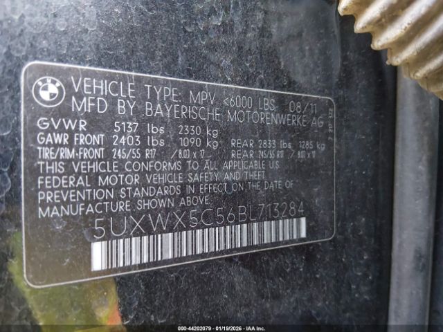 2011 BMW X3 5UXWX5C56BL713284 Photo 8