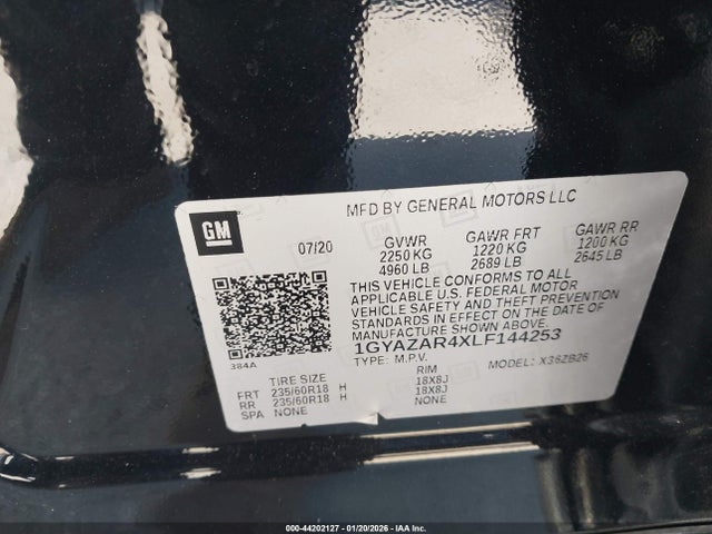 2020 CADILLAC XT4 1GYAZAR4XLF144253 Photo 8