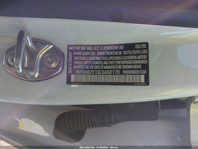 2020 PORSCHE TAYCAN WP0AB2Y15LSA50170 Photo 8