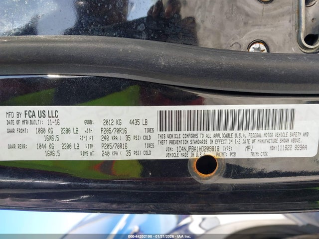 2017 JEEP PATRIOT 1C4NJPBA1HD209818 Photo 8