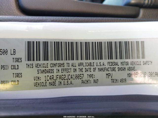 2018 JEEP GRAND CHEROKEE 1C4RJFAG2JC410057 Photo 8