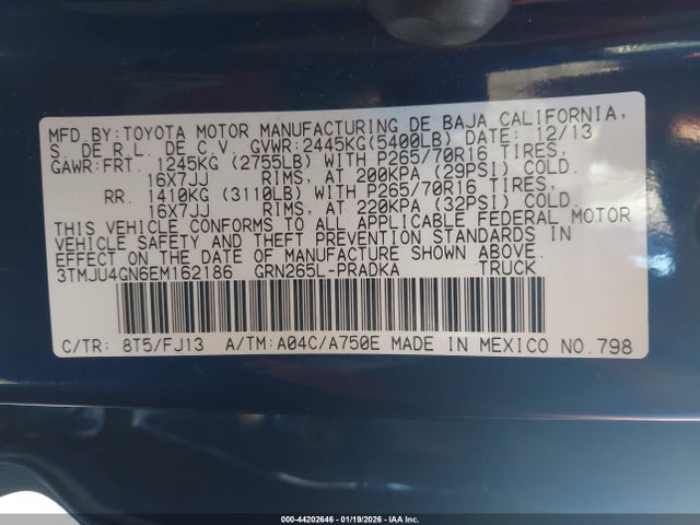 2014 TOYOTA TACOMA 3TMJU4GN6EM162186 Photo 8