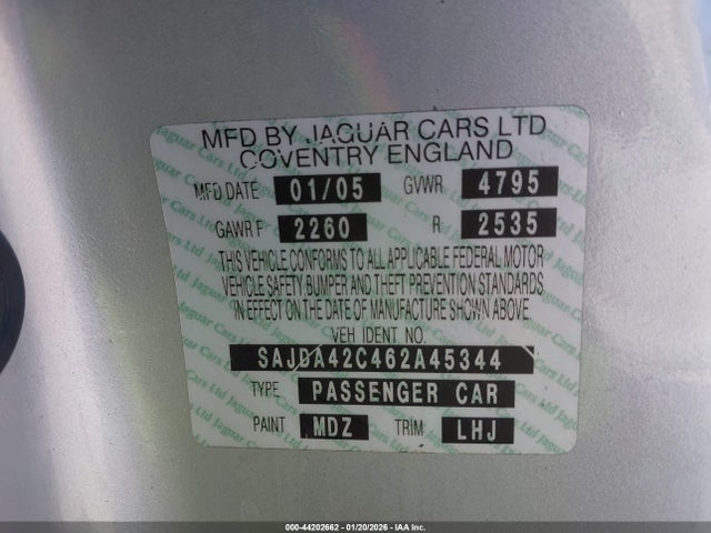 2006 JAGUAR XK8 SAJDA42C462A45344 Photo 8