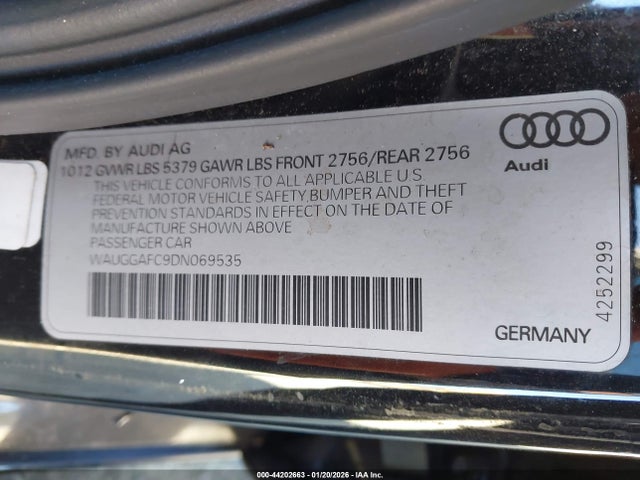 2013 AUDI A6 WAUGGAFC9DN069535 Photo 8