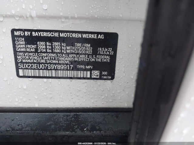 2025 BMW X5 5UX23EU07S9Y89917 Photo 8