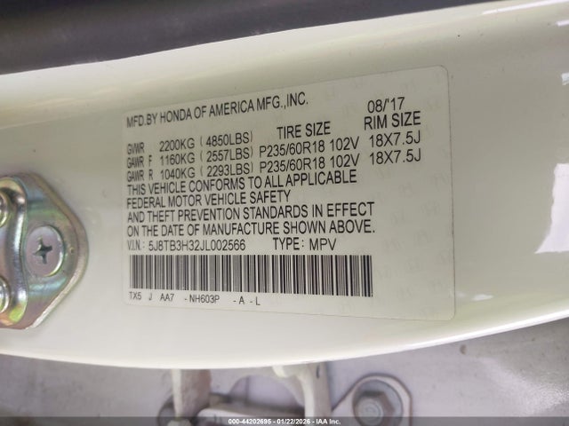 2018 ACURA RDX 5J8TB3H32JL002566 Photo 8