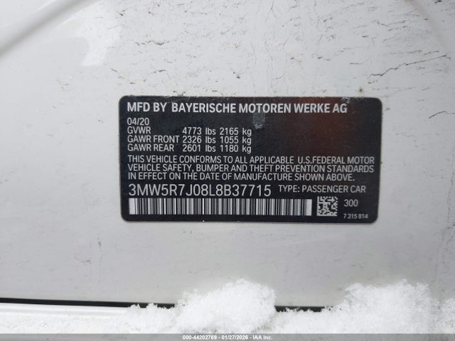 3MW5R7J08L8B37715 BMW 330i Xdrive