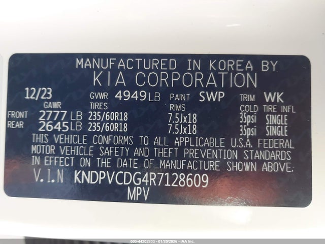 2024 KIA SPORTAGE HYBRID KNDPVCDG4R7128609 Photo 8