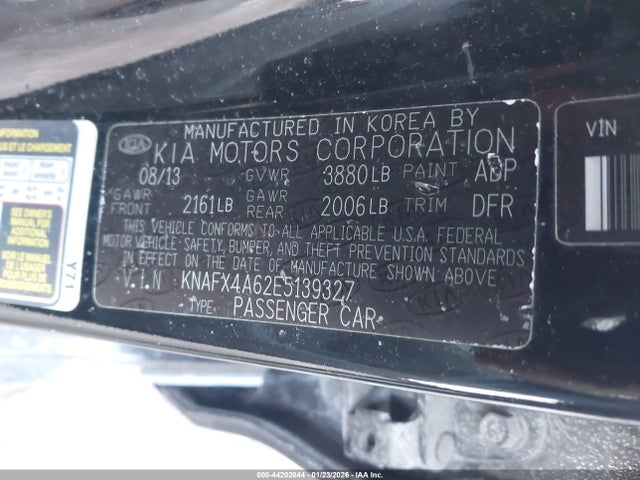 KIA FORTE LX 2014 KNAFX4A62E5139327 Image 9