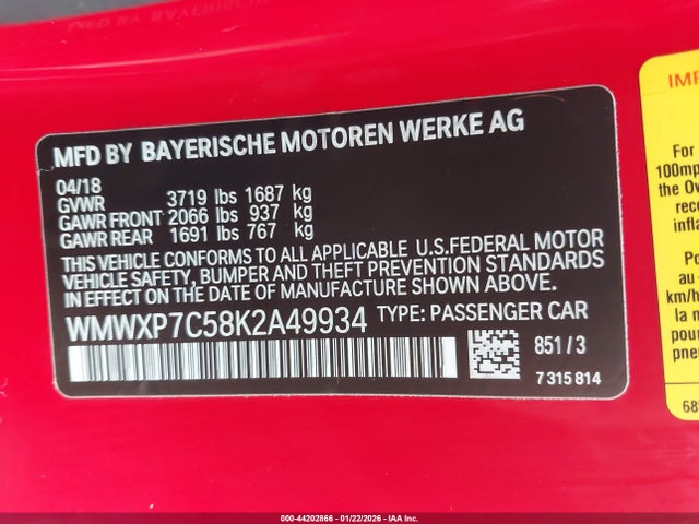2019 MINI HARDTOP WMWXP7C58K2A49934 Photo 8