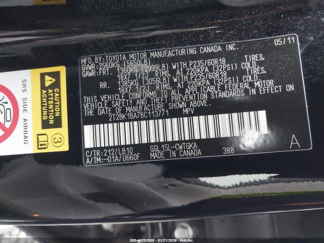 2011 LEXUS RX 350 2T2BK1BA7BC113771 Photo 8