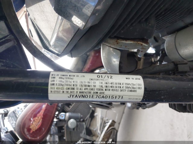 2012 YAMAHA XVS950 JYAVN01E7CA015171 Photo 9