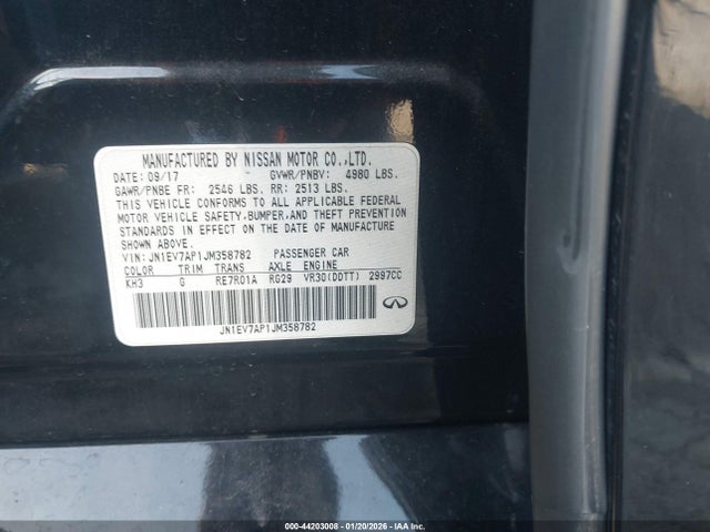 JN1EV7AP1JM358782 Infiniti Q50 3.0t Sport