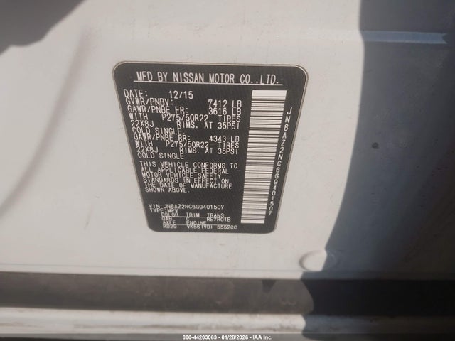 JN8AZ2NC6G9401507 Infiniti QX80