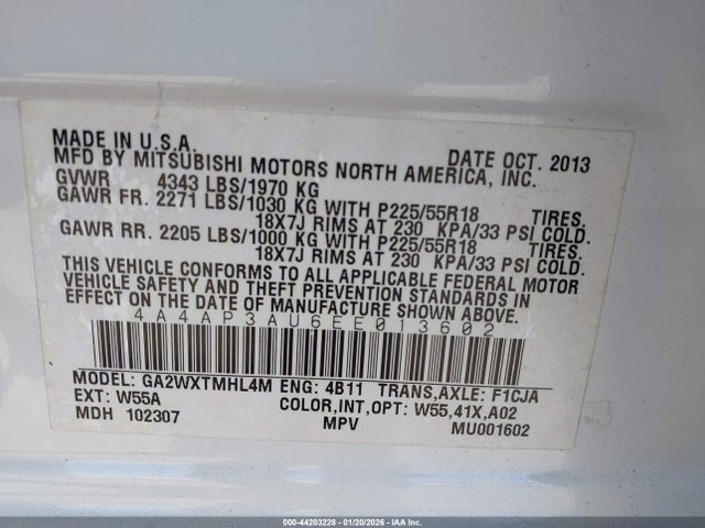 2014 MITSUBISHI OUTLANDER SPORT 4A4AP3AU6EE013602 Photo 8