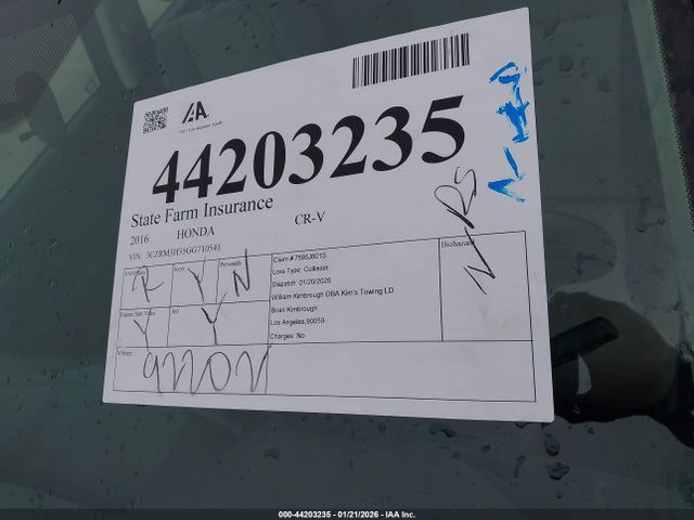 3CZRM3H35GG710541 Honda CR-V LX