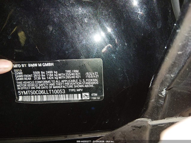 2020 BMW X3 M 5YMTS0C06LLT10053 Photo 8