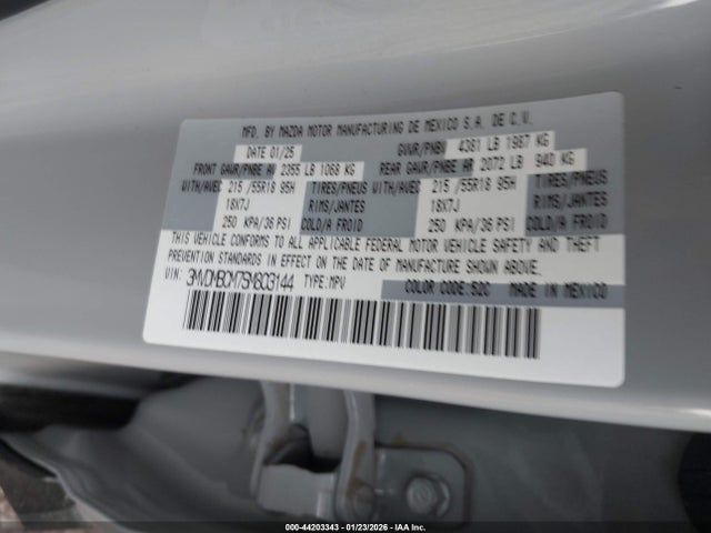 2025 Mazda Cx-30 2.5 S Preferred Package მანქანა იყიდება აუქციონზე, vin: 3MVDMBCM7SM803144, აუქციონის ნომერი: 44203343