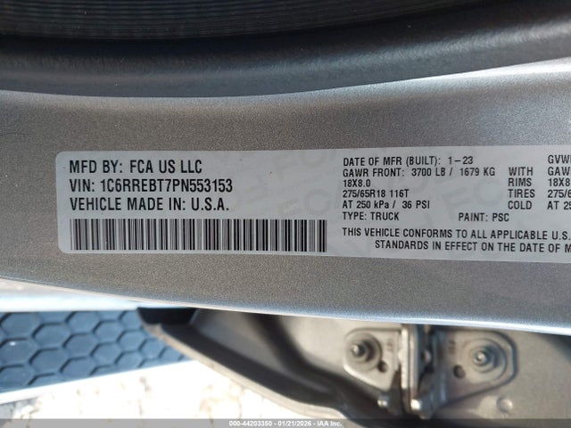 2023 RAM 1500 1C6RREBT7PN553153 Photo 8