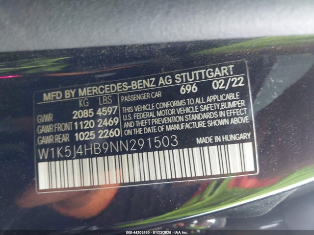 2022 MERCEDES-BENZ CLA 250 COUPE W1K5J4HB9NN291503 Photo 8