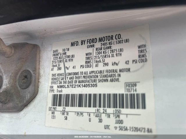 2019 FORD TRANSIT CONNECT NM0LS7E21K1405305 Photo 8