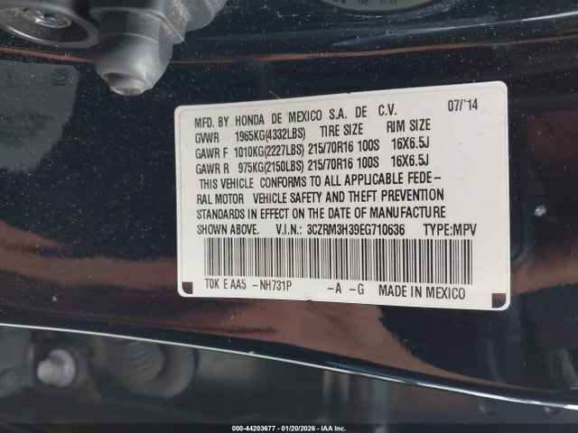 3CZRM3H39EG710636 Honda CR-V LX
