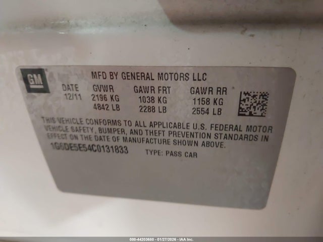 2012 CADILLAC CTS 1G6DE5E54C0131833 Photo 8