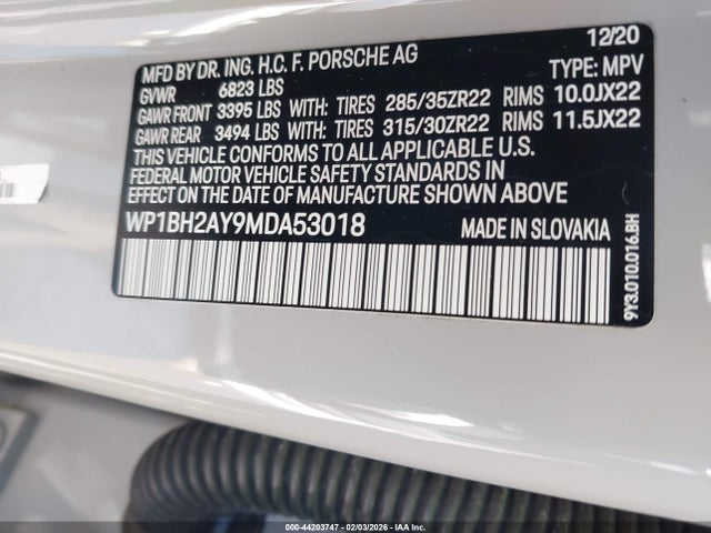 2021 PORSCHE CAYENNE E-HYBRID COUPE WP1BH2AY9MDA53018 Photo 8