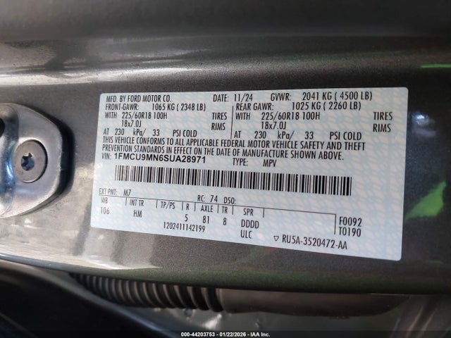 Ford Escape St-line 2025 1FMCU9MN6SUA28971 Image 9