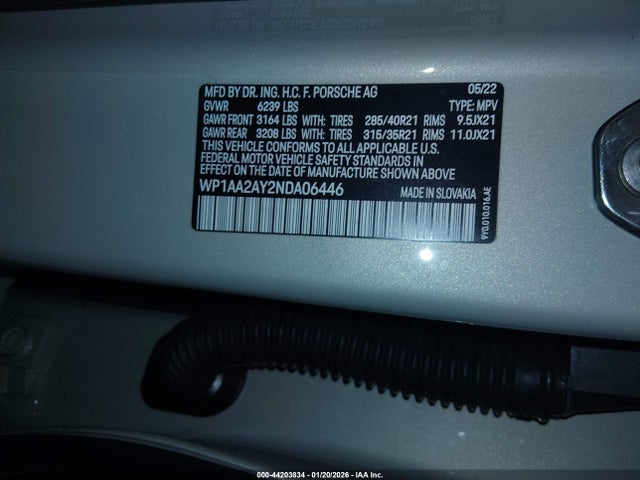 WP1AA2AY2NDA06446 Porsche Cayenne Platinum Edition
